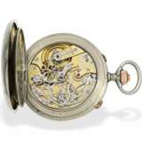Taschenuhr: rares Beobachtungschronometer mit Schleppzeiger-Chronograph, Longines für August Ericsson St. Petersburg, ca.1910 - фото 2
