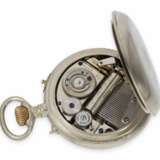 Taschenuhr: große, seltene Taschenuhr mit sichtbarer Unruh und Walzen-Spielwerk, Patent Brevete 8605, Schweiz ca.1890 - фото 2