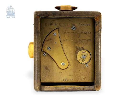 Reiseuhr: sehr seltene Miniatur-Reiseuhr mit Repetition, "Pendulette de Voyage a Repetition", Cartier Paris No.124368 - фото 2