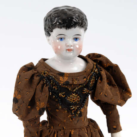 Puppe mit glasiertem Brustkopf - Foto 1