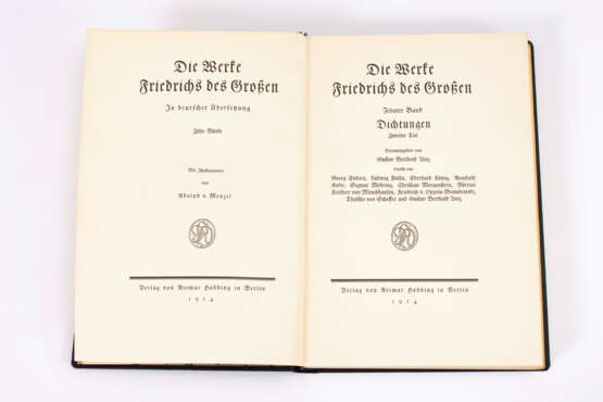 Volz, GB: "Die Werke Friedrichs des Großen", 10 Bände - photo 1