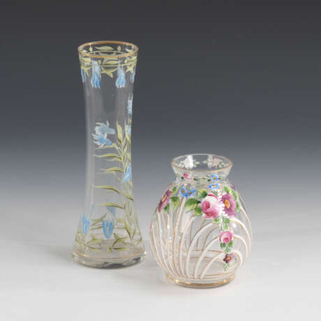 2 Jugendstil-Vasen, THERESIENTHAL - фото 1