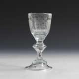 Barockes Kelchglas mit Monogramm - photo 1