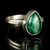 Moderner Ring mit Malachit, Silber 925. - photo 1
