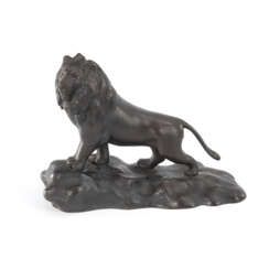 Bronzeskulptur: Majestätischer Löwe