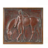 VOLKMANN, Arthur: Relief einer Amazone, ihr Pferd tränkend - фото 1