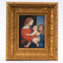 Hochwertige Miniatur: Madonna della Tenda nach Raphael