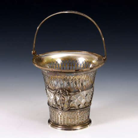 Silberkörbchen mit Glaseinsatz, BRUCKMANN ; SÖHNE - photo 1