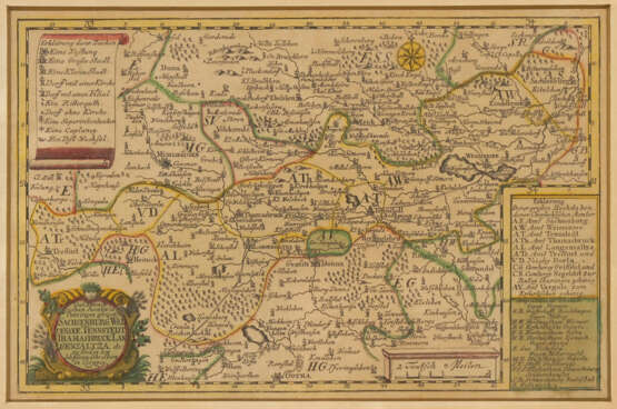 2 Landkarten von Sachsen - photo 3