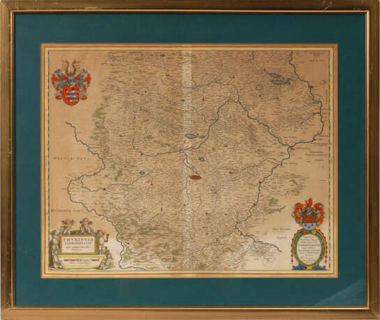 Landkarte der Landgrafschaft Thüringen - Johannes und Cornelius Blaeu - photo 1