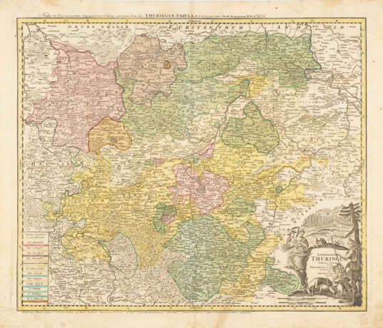 Landkarte der Landgrafschaft Thüringen - Johann Baptist Homann (Erben) - фото 1