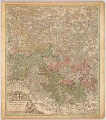 Landkarte der Region Pfalz - Johann Baptist Homann