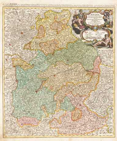 Landkarte von Bayern - Johann Baptist Homann - Foto 1