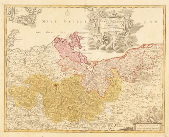 Landkarte von Brandenburg und Pommern - Johann Baptist Homann - Foto 1