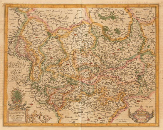 Landkarte von Braunschweig und Magdeburg - Gerhard Mercator / Jodocus Hondius - Foto 1