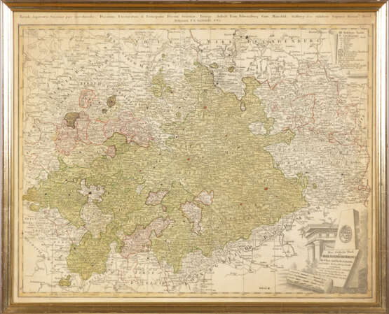 Landkarte von Territorien in Ost- und Mitteldeutschland - Johann Baptist - photo 1