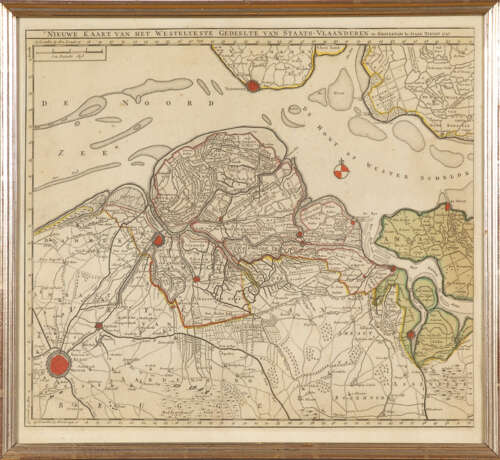 Landkarte von West-Flandern - Isaak Tirion - photo 1
