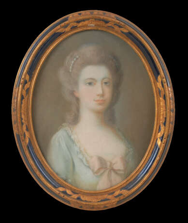 Anonym: Ovales Pastell um 1800 - Foto 2