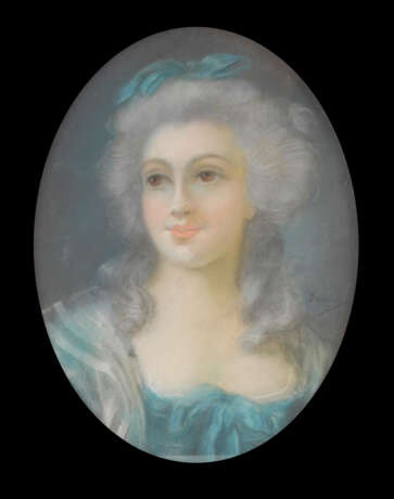 BARDOU, Paul Joseph: Ovales Mädchenporträt um 1800 - photo 1