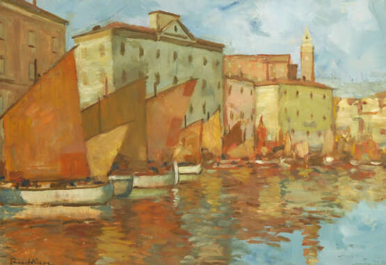 HASE, Ernst: Fischerboote in Venedig - фото 1