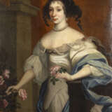 Italien um 1700: Damenporträt mit Blumen - photo 1