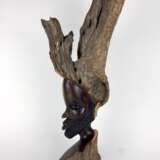 Seltene Skulptur / Plastik: Afrikanischer Buschmann / Stammes-Mann, Südafrika, Afro-Gelbholz, aufwendig, sehr selten! - фото 7