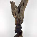 Seltene Skulptur / Plastik: Afrikanischer Buschmann / Stammes-Mann, Südafrika, Afro-Gelbholz, aufwendig, sehr selten! - фото 8