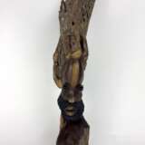 Seltene Skulptur / Plastik: Afrikanischer Buschmann / Stammes-Mann, Südafrika, Afro-Gelbholz, aufwendig, sehr selten! - photo 9