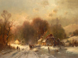 KÖNIG, Gerald (Kessler, Günther): Große romantische Winterlandschaft