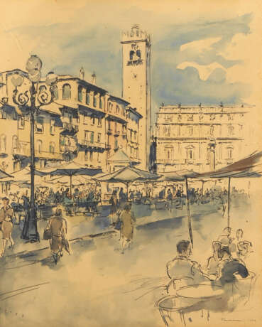 LOTZE, Hermann: Markt in Verona - Foto 1