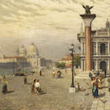 MUCHA, Paul: Venedig Piazzetta mit Blick zu Santa Maria della Salute - фото 1