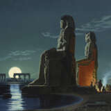 Orientmaler 19 Jh: "Monumente im Mondlicht" - photo 1