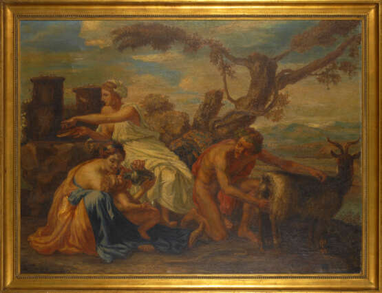 POUSSIN, Nicolas - Kopie nach: Jupiter als Kind von der Ziege Amalthea - photo 2