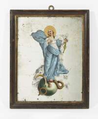 Nonnenspiegel mit Maria Immaculata, Süddeutsch, 18./19. Jahrhundert