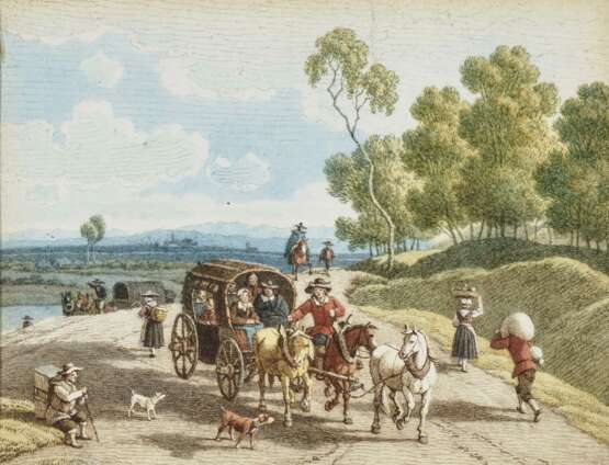 La Diligence , Kobell, Wilhelm von 1766 Mannheim - 1853 München - Foto 1