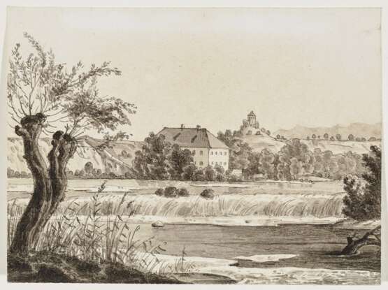 Blick auf St. Emmeram , Scheuchzer, Wilhelm, zugeschrieben 1803 Hausen am Albis - 1866 München - photo 1