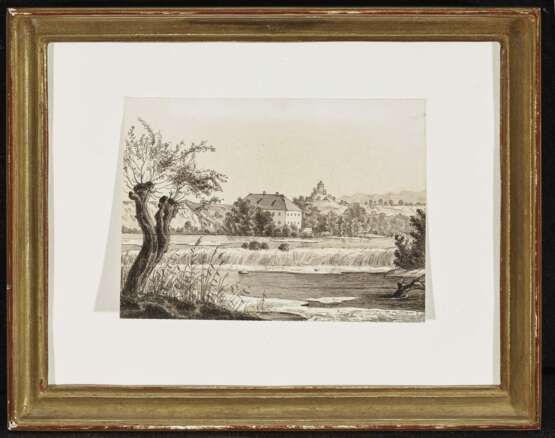Blick auf St. Emmeram , Scheuchzer, Wilhelm, zugeschrieben 1803 Hausen am Albis - 1866 München - Foto 2
