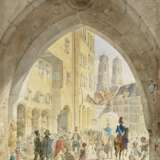 München - Blick vom Alten Rathaus auf die Türme der Frauenkirche , Eibner, Friedrich 1825 Hilpoltstein (Oberfranken) - 1877 München - Foto 1