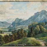 Blick auf Brannenburg , Süddeutsch 19. Jahrhundert - фото 1