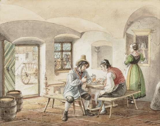 Der Fuhrlohn , Quaglio, Lorenzo 1793 München - 1869 ebenda - фото 1
