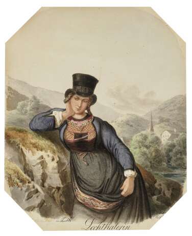 Lechthalerin - "Bei Innsbruck" , Helff, Josef tätig 1843 - 1882 Tirol - фото 1