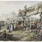 Ländliches Scheibenschießen , Süddeutsch Mitte 19. Jahrhundert - фото 1