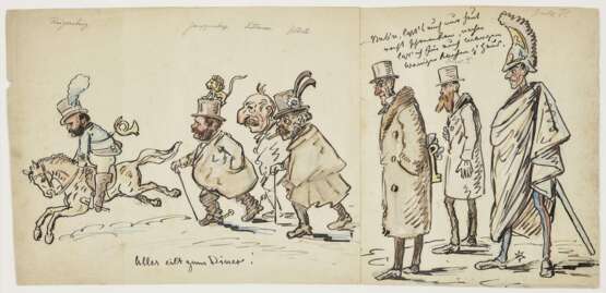 Alles eilt zum Diner! , Pocci, Franz Graf von 1807 München - 1876 ebenda - Foto 1