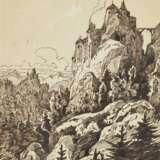 Landschaft mit Burg , Pocci, Franz Graf von 1807 München - 1876 ebenda - фото 1