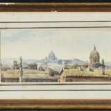 Rom - Blick über die Dächer auf Sankt Peter , Deutsch 1. Hälfte 19. Jahrhundert 1. Hälfte 19. Jahrhundert - Foto 2