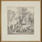 Bauernmädchen mit Kühen an der Tränke , Voltz, Johann Friedrich 1817 Nördlingen - 1886 München - Foto 2