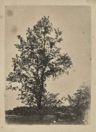 Der Grosse Baum - Wiese mit Kindern - Ochsen im Geschirr , Leibl, Wilhelm 1844 Köln - 1900 Würzburg - photo 2