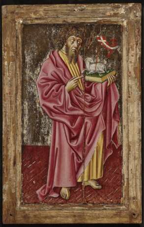 Hl. Johannes der Täufer , Süddeutsch 2. Hälfte 15. Jahrhundert - Foto 2