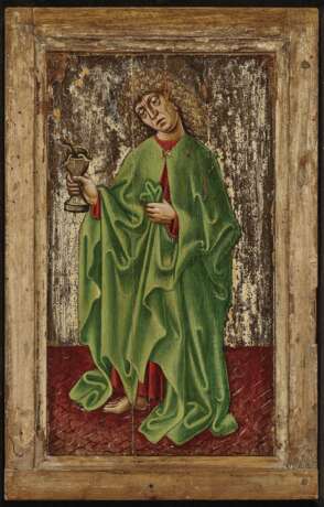 Evangelist Johannes , Süddeutsch 2. Hälfte 15. Jahrhundert - Foto 2