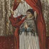 Heiliger (Hl. Bartholomäus?) mit kniendem Stifter , Süddeutsch 2. Hälfte 15. Jahrhundert - фото 1